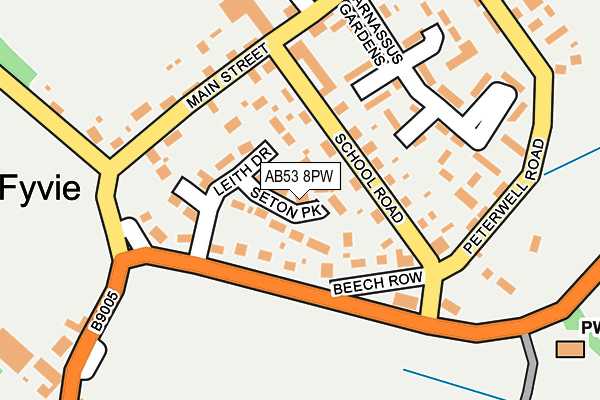AB53 8PW map - OS OpenMap – Local (Ordnance Survey) AB53 8PW map - OS OpenMap – Local (Ordnance Survey)