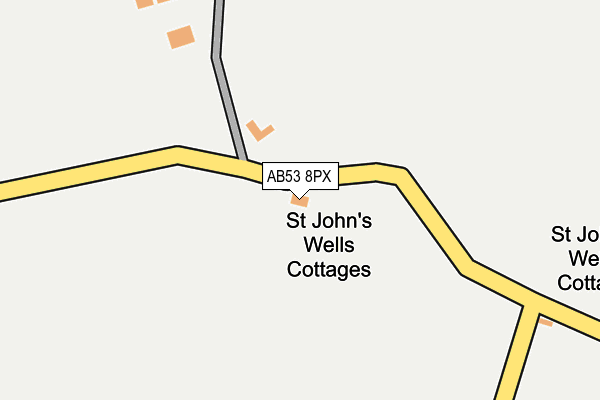 AB53 8PX map - OS OpenMap – Local (Ordnance Survey) AB53 8PX map - OS OpenMap – Local (Ordnance Survey)