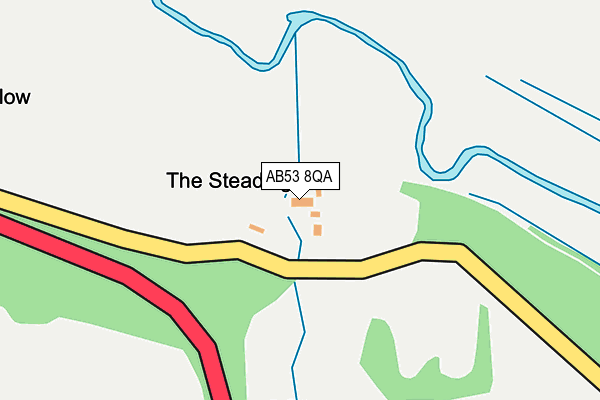 AB53 8QA map - OS OpenMap – Local (Ordnance Survey) AB53 8QA map - OS OpenMap – Local (Ordnance Survey)
