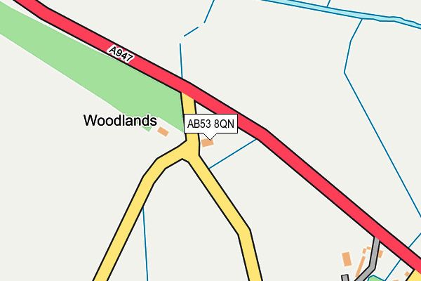 AB53 8QN map - OS OpenMap – Local (Ordnance Survey) AB53 8QN map - OS OpenMap – Local (Ordnance Survey)