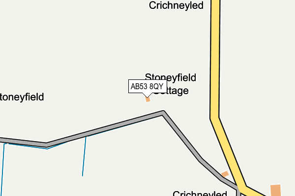 AB53 8QY map - OS OpenMap – Local (Ordnance Survey) AB53 8QY map - OS OpenMap – Local (Ordnance Survey)