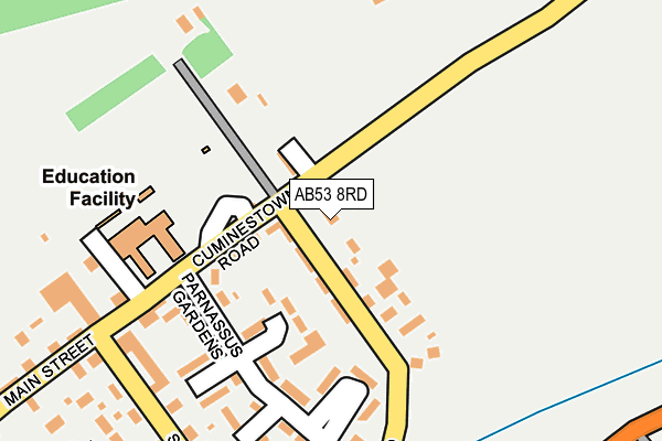 AB53 8RD map - OS OpenMap – Local (Ordnance Survey) AB53 8RD map - OS OpenMap – Local (Ordnance Survey)