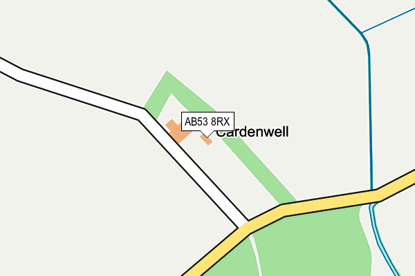 AB53 8RX map - OS OpenMap – Local (Ordnance Survey)