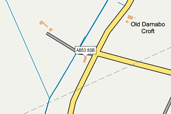 AB53 8SB map - OS OpenMap – Local (Ordnance Survey) AB53 8SB map - OS OpenMap – Local (Ordnance Survey)