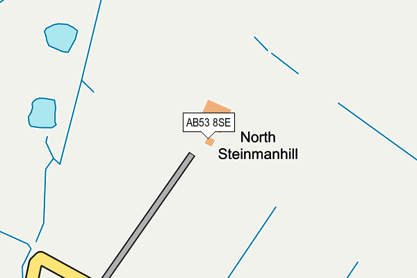 AB53 8SE map - OS OpenMap – Local (Ordnance Survey)
