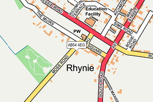 AB54 4EG map - OS OpenMap – Local (Ordnance Survey) AB54 4EG map - OS OpenMap – Local (Ordnance Survey)