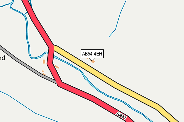 AB54 4EH map - OS OpenMap – Local (Ordnance Survey)