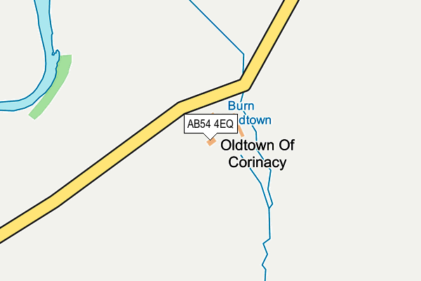 AB54 4EQ map - OS OpenMap – Local (Ordnance Survey)