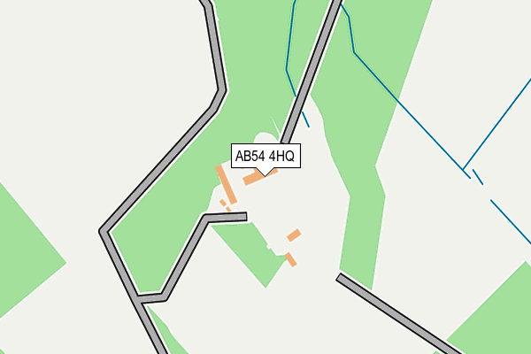 AB54 4HQ map - OS OpenMap – Local (Ordnance Survey)