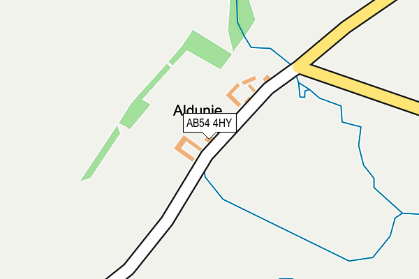 AB54 4HY map - OS OpenMap – Local (Ordnance Survey)