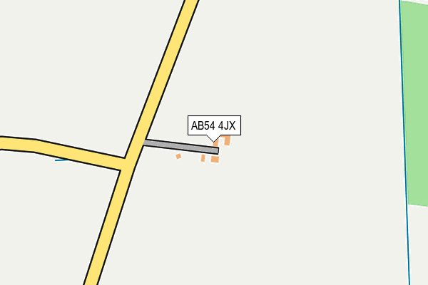 AB54 4JX map - OS OpenMap – Local (Ordnance Survey) AB54 4JX map - OS OpenMap – Local (Ordnance Survey)