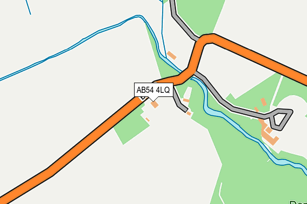 AB54 4LQ map - OS OpenMap – Local (Ordnance Survey) AB54 4LQ map - OS OpenMap – Local (Ordnance Survey)