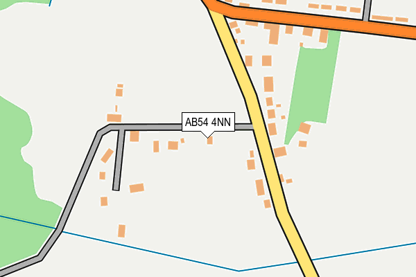 AB54 4NN map - OS OpenMap – Local (Ordnance Survey) AB54 4NN map - OS OpenMap – Local (Ordnance Survey)