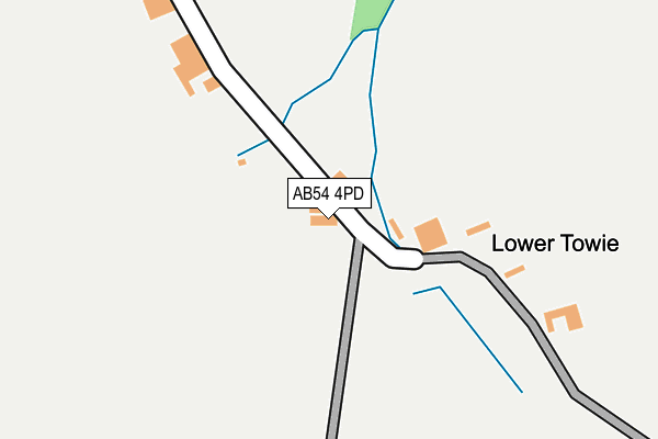 AB54 4PD map - OS OpenMap – Local (Ordnance Survey)