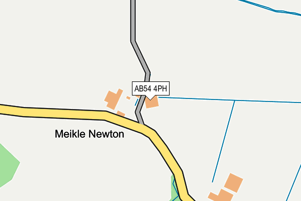 AB54 4PH map - OS OpenMap – Local (Ordnance Survey)