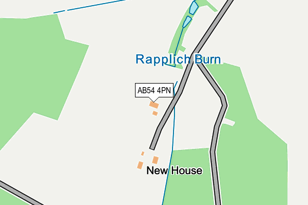 AB54 4PN map - OS OpenMap – Local (Ordnance Survey)