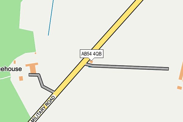 AB54 4QB map - OS OpenMap – Local (Ordnance Survey)