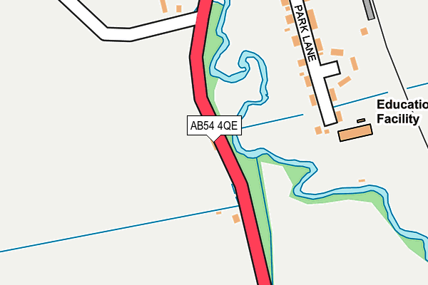 AB54 4QE map - OS OpenMap – Local (Ordnance Survey)