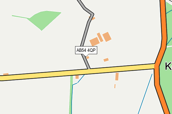 AB54 4QP map - OS OpenMap – Local (Ordnance Survey)