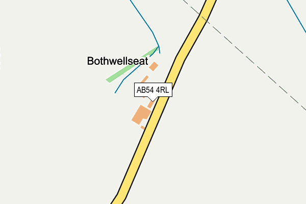 AB54 4RL map - OS OpenMap – Local (Ordnance Survey)