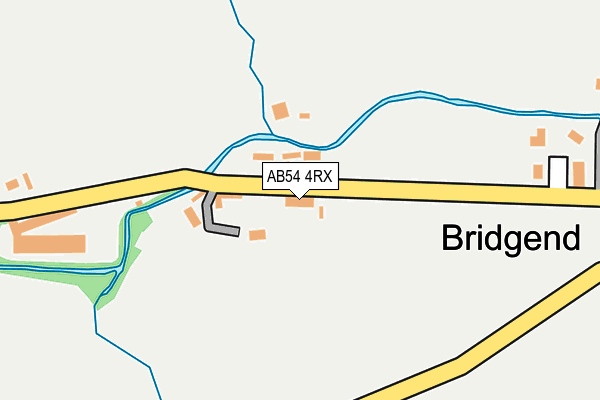 AB54 4RX map - OS OpenMap – Local (Ordnance Survey)