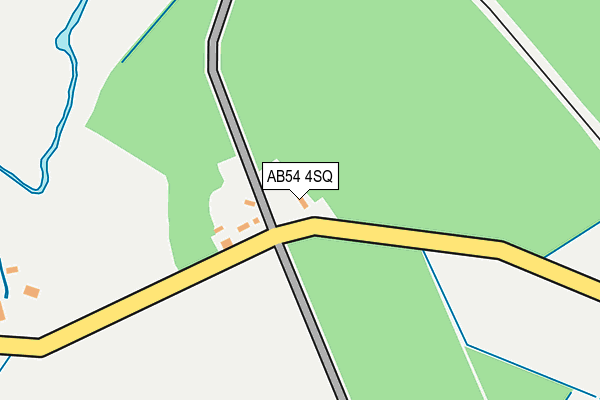 AB54 4SQ map - OS OpenMap – Local (Ordnance Survey) AB54 4SQ map - OS OpenMap – Local (Ordnance Survey)