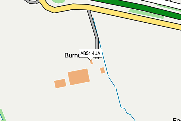 AB54 4UA map - OS OpenMap – Local (Ordnance Survey) AB54 4UA map - OS OpenMap – Local (Ordnance Survey)