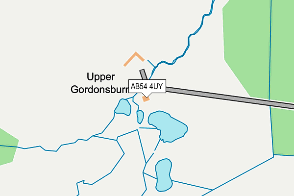 AB54 4UY map - OS OpenMap – Local (Ordnance Survey) AB54 4UY map - OS OpenMap – Local (Ordnance Survey)