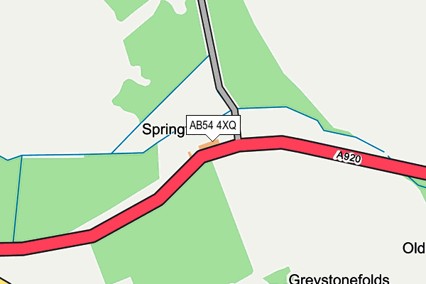 AB54 4XQ map - OS OpenMap – Local (Ordnance Survey) AB54 4XQ map - OS OpenMap – Local (Ordnance Survey)