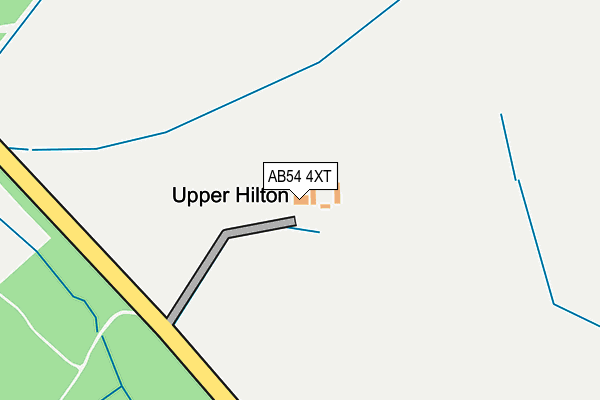 AB54 4XT map - OS OpenMap – Local (Ordnance Survey)
