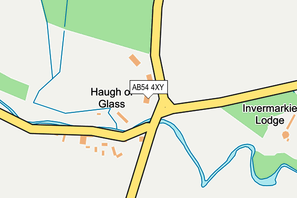 AB54 4XY map - OS OpenMap – Local (Ordnance Survey)