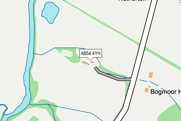 AB54 4YH map - OS OpenMap – Local (Ordnance Survey)