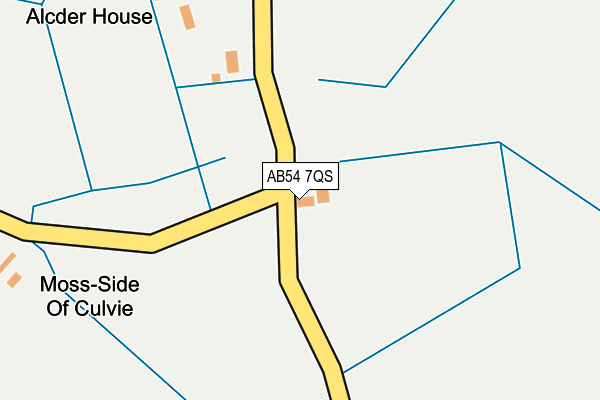 AB54 7QS map - OS OpenMap – Local (Ordnance Survey)