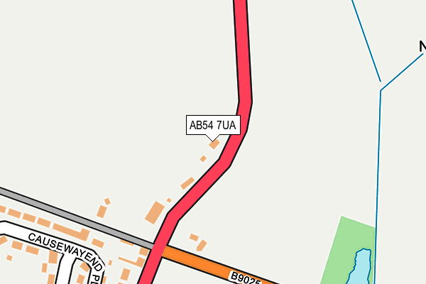 AB54 7UA map - OS OpenMap – Local (Ordnance Survey) AB54 7UA map - OS OpenMap – Local (Ordnance Survey)