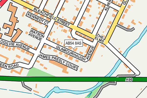 AB54 8AS map - OS OpenMap – Local (Ordnance Survey) AB54 8AS map - OS OpenMap – Local (Ordnance Survey)
