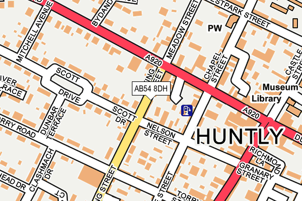 AB54 8DH map - OS OpenMap – Local (Ordnance Survey) AB54 8DH map - OS OpenMap – Local (Ordnance Survey)
