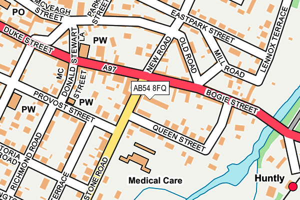 AB54 8FQ map - OS OpenMap – Local (Ordnance Survey) AB54 8FQ map - OS OpenMap – Local (Ordnance Survey)