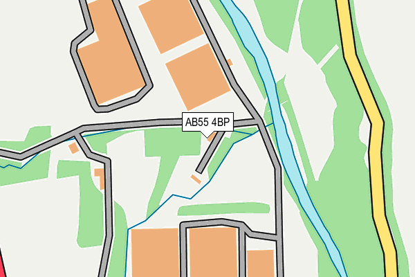 AB55 4BP map - OS OpenMap – Local (Ordnance Survey) AB55 4BP map - OS OpenMap – Local (Ordnance Survey)