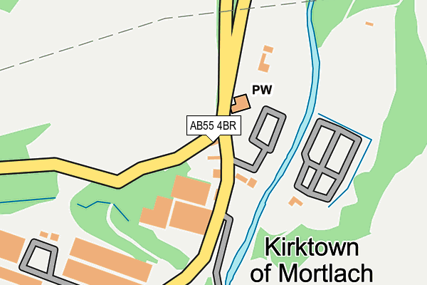 AB55 4BR map - OS OpenMap – Local (Ordnance Survey) AB55 4BR map - OS OpenMap – Local (Ordnance Survey)