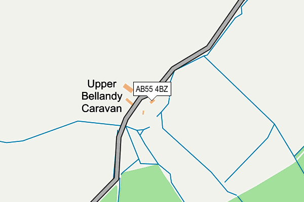 AB55 4BZ map - OS OpenMap – Local (Ordnance Survey) AB55 4BZ map - OS OpenMap – Local (Ordnance Survey)