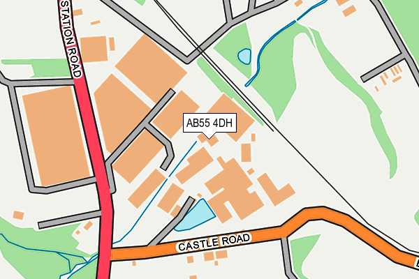 AB55 4DH map - OS OpenMap – Local (Ordnance Survey) AB55 4DH map - OS OpenMap – Local (Ordnance Survey)