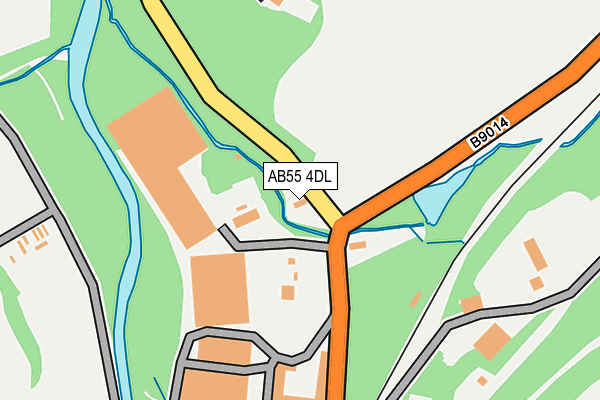 AB55 4DL map - OS OpenMap – Local (Ordnance Survey) AB55 4DL map - OS OpenMap – Local (Ordnance Survey)