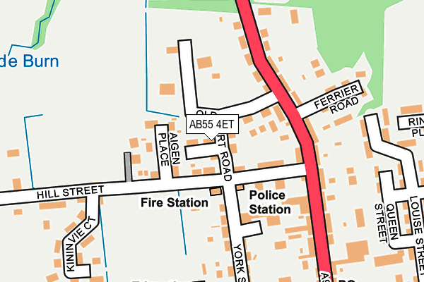 AB55 4ET map - OS OpenMap – Local (Ordnance Survey) AB55 4ET map - OS OpenMap – Local (Ordnance Survey)