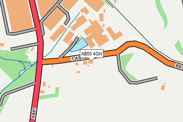 AB55 4GH map - OS OpenMap – Local (Ordnance Survey) AB55 4GH map - OS OpenMap – Local (Ordnance Survey)