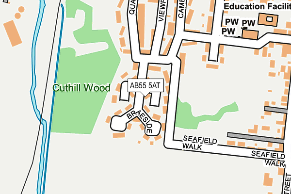 AB55 5AT map - OS OpenMap – Local (Ordnance Survey) AB55 5AT map - OS OpenMap – Local (Ordnance Survey)