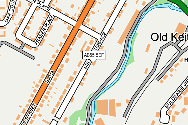 AB55 5EF map - OS OpenMap – Local (Ordnance Survey) AB55 5EF map - OS OpenMap – Local (Ordnance Survey)