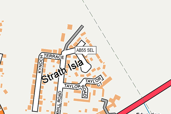 AB55 5EL map - OS OpenMap – Local (Ordnance Survey) AB55 5EL map - OS OpenMap – Local (Ordnance Survey)