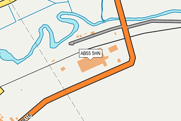 AB55 5HN map - OS OpenMap – Local (Ordnance Survey) AB55 5HN map - OS OpenMap – Local (Ordnance Survey)