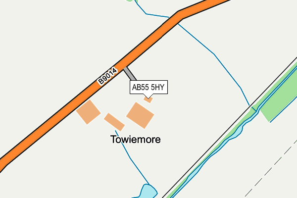 AB55 5HY map - OS OpenMap – Local (Ordnance Survey) AB55 5HY map - OS OpenMap – Local (Ordnance Survey)