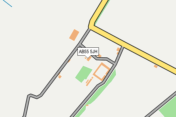 AB55 5JH map - OS OpenMap – Local (Ordnance Survey) AB55 5JH map - OS OpenMap – Local (Ordnance Survey)